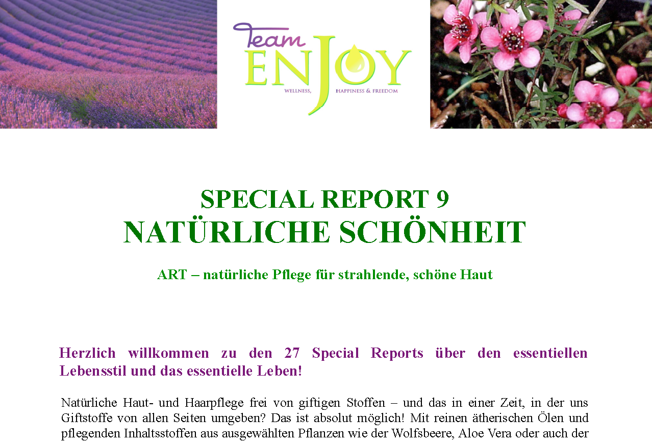 Special Report 09 „Natürliche Schönheit – die A.R.T.-Kollektion“